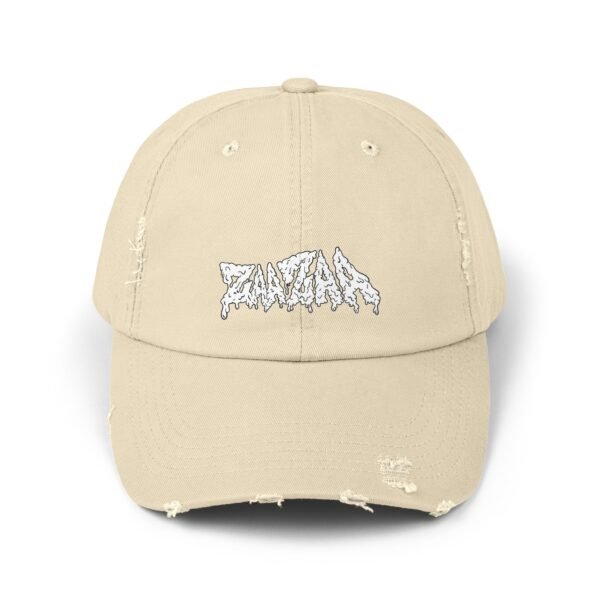 Zeus White Distressed Dad Hat - Image 5