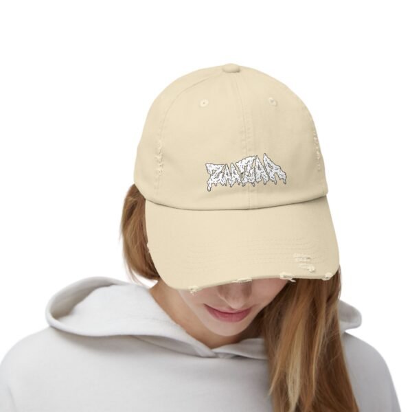 Zeus White Distressed Dad Hat - Image 8