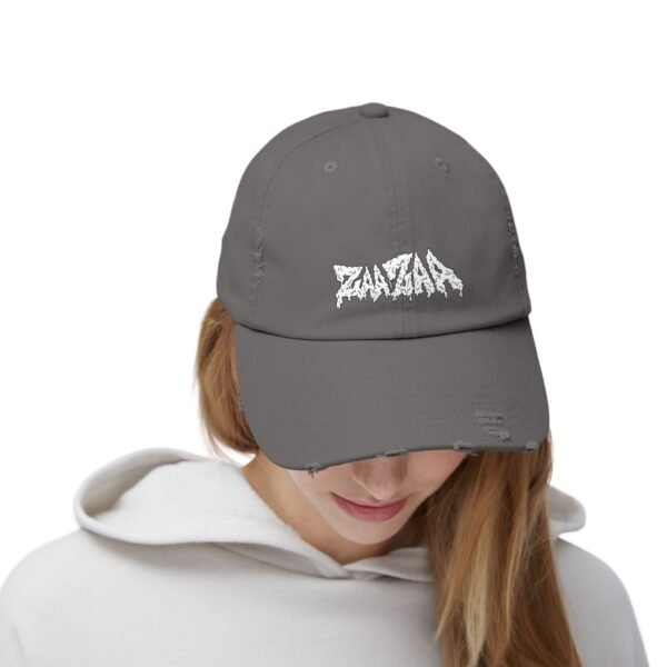 Zeus White Distressed Dad Hat - Image 16