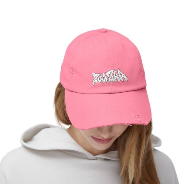 Zeus White Distressed Dad Hat - Image 20